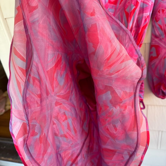 Silvia Tcherassi Fiorenza Printed Mini Dress in Magenta Kaleidoscope size Medium - Picture 9 of 14